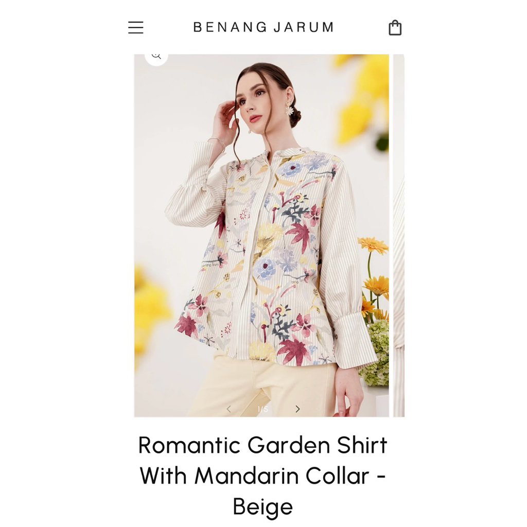 Benang jarum romantic garden