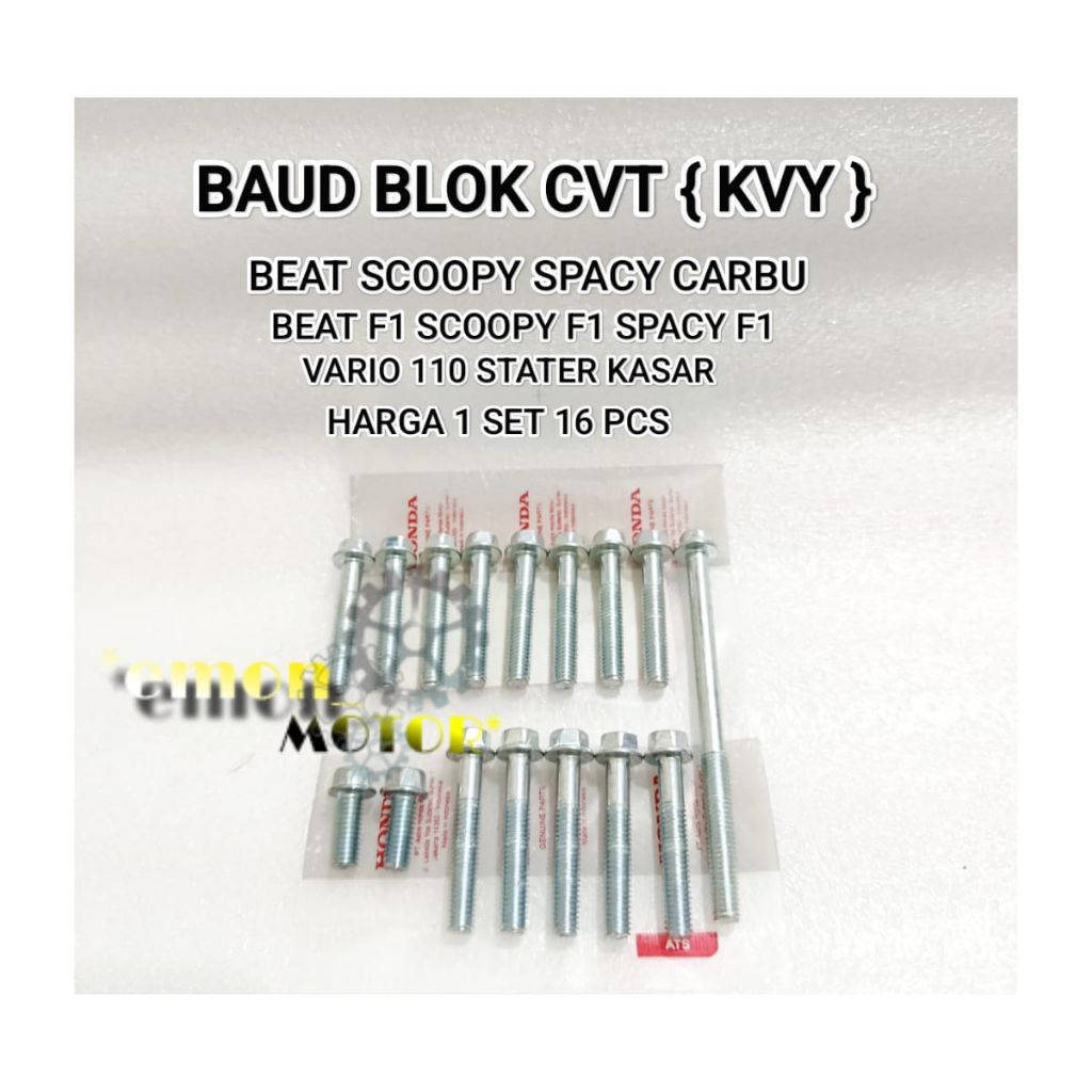 BAUT BLOK CVT HONDA { KVY } BEAT SCOOPY SPACY KARBU BEAT FI SCOOPY FI SPACY FI VARIO 110 STARTER KAS