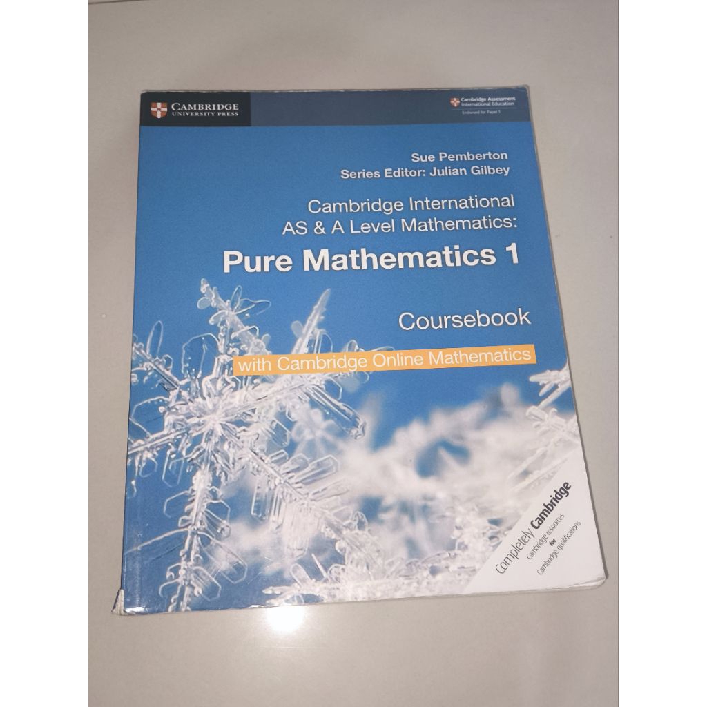 Cambridge International AS & A Level Mathematics : Pure Mathematics 1 Coursebook