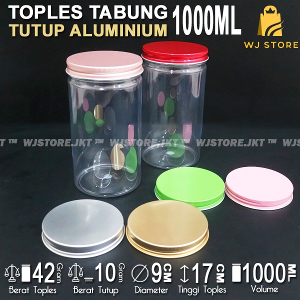 TOPLES TABUNG 1000ML ALUMINIUM / TOPLES 1000ML