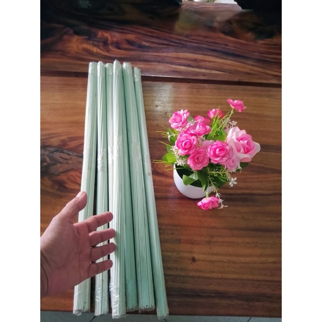 SI PALING MURAH, RUJI FIBER PUTIH SUSU STIK ( BATANG ) PANJANG 60 cm, ISI 50 Batang