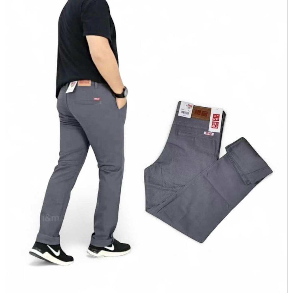 Celana UNIQLO Panjang/Celana Chinos Pria Slimfit/Celana Panjang Pria Terbaru