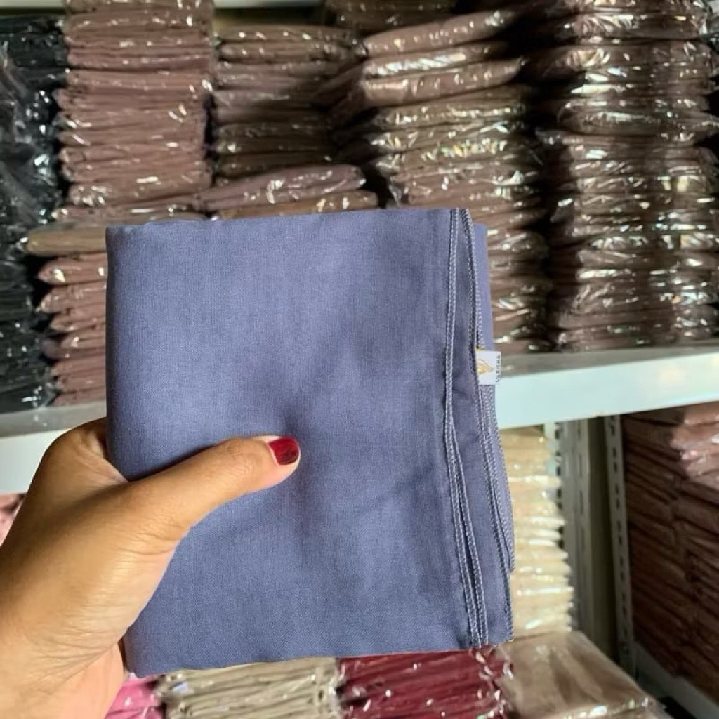 Hijab segi empat paris jadul denim || Hijab biru denim || Segiempat biru denim || Paris jadul warna 