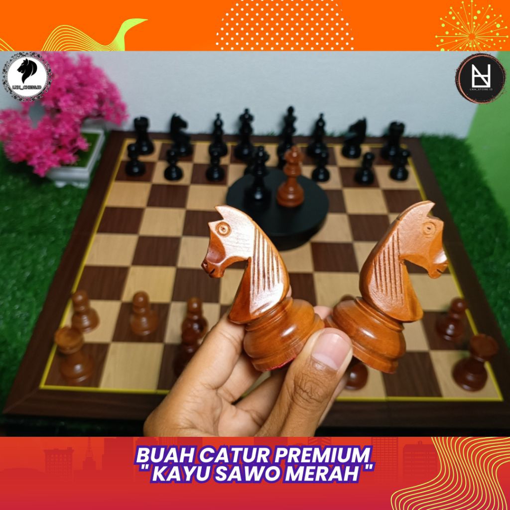 Buah Catur Kayu Sawo Premium Quality