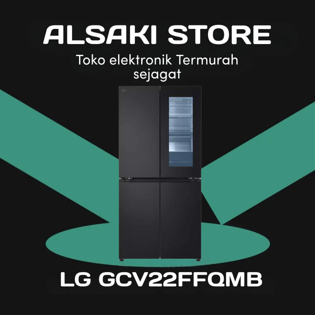 LG KULKAS INSTAVIEW MULTIDOOR REFRIGERATOR GCV22FFQMB