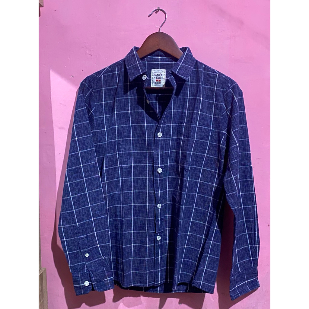 [ PRELOVED ] KEMEJA KOTAK KOTAK GAB’S JEANS