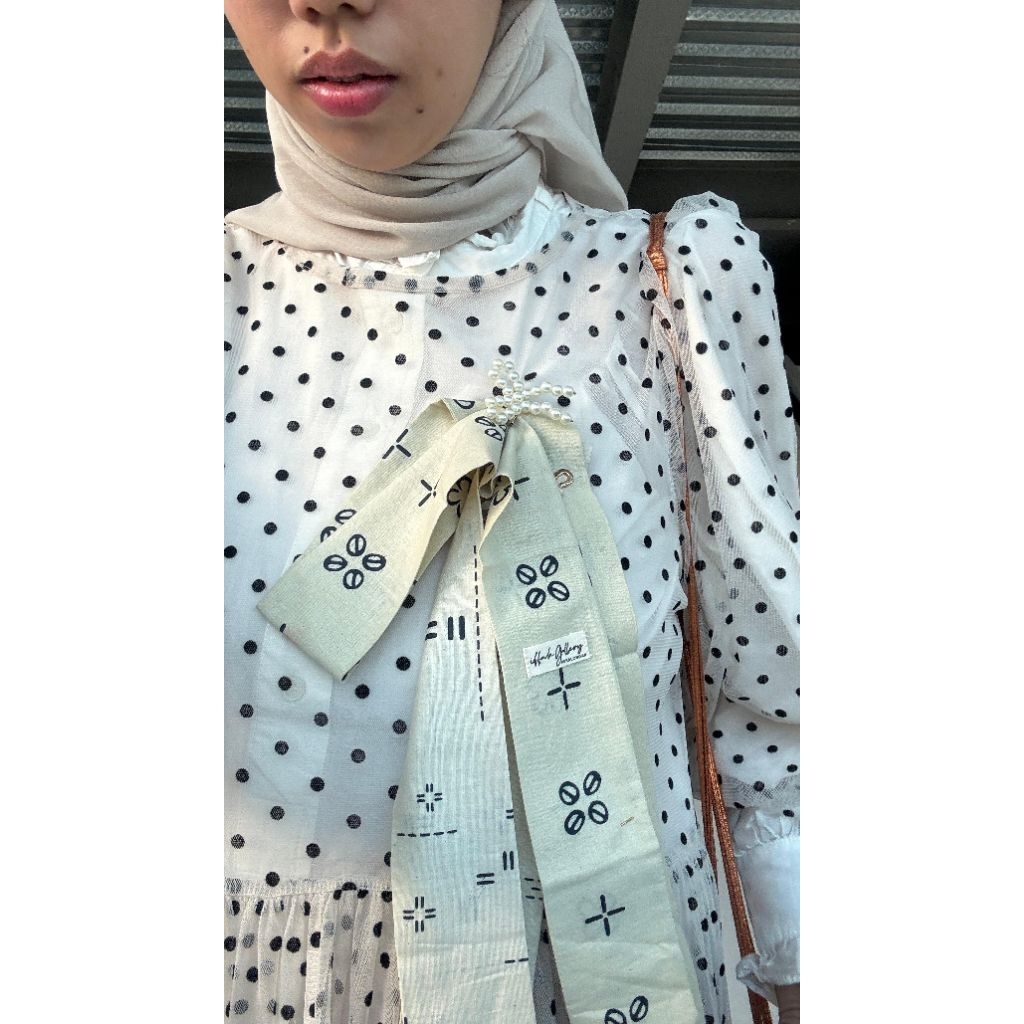 syal batik [ QAHWA ] syal scarf batik katun premium pria wanita
