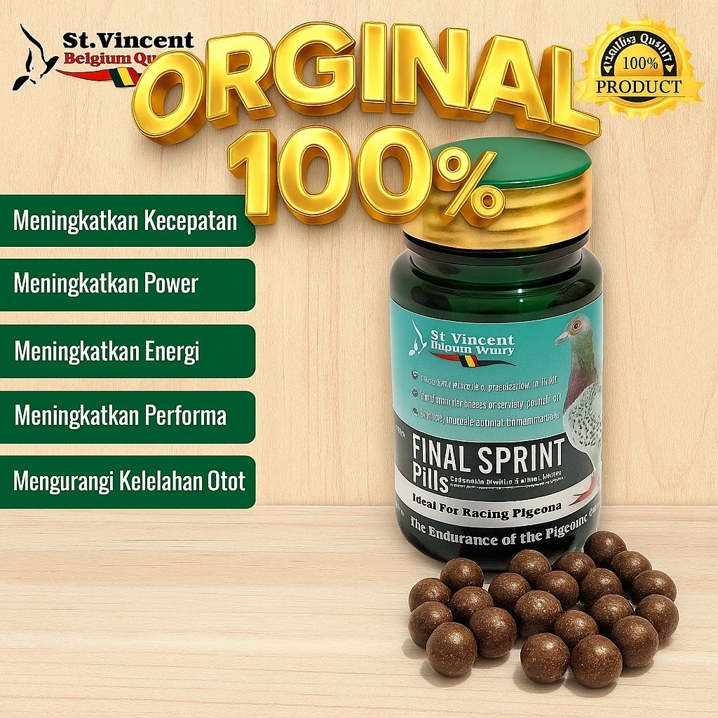 PIL MERPATI PIL SPRINT IMPOR BELGIA PERBUTIR PIL MERPATI BALAP DOPING  STAMINA