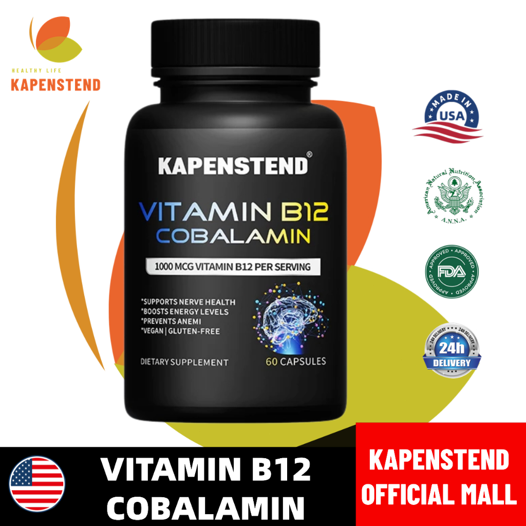 KAPENSTEND VITAMIN B12COBALAMIN 1000 MCG VITAMIN B12 PER SERVING "SUPPORTS NERVE HEALTH*80OSTSENERGY