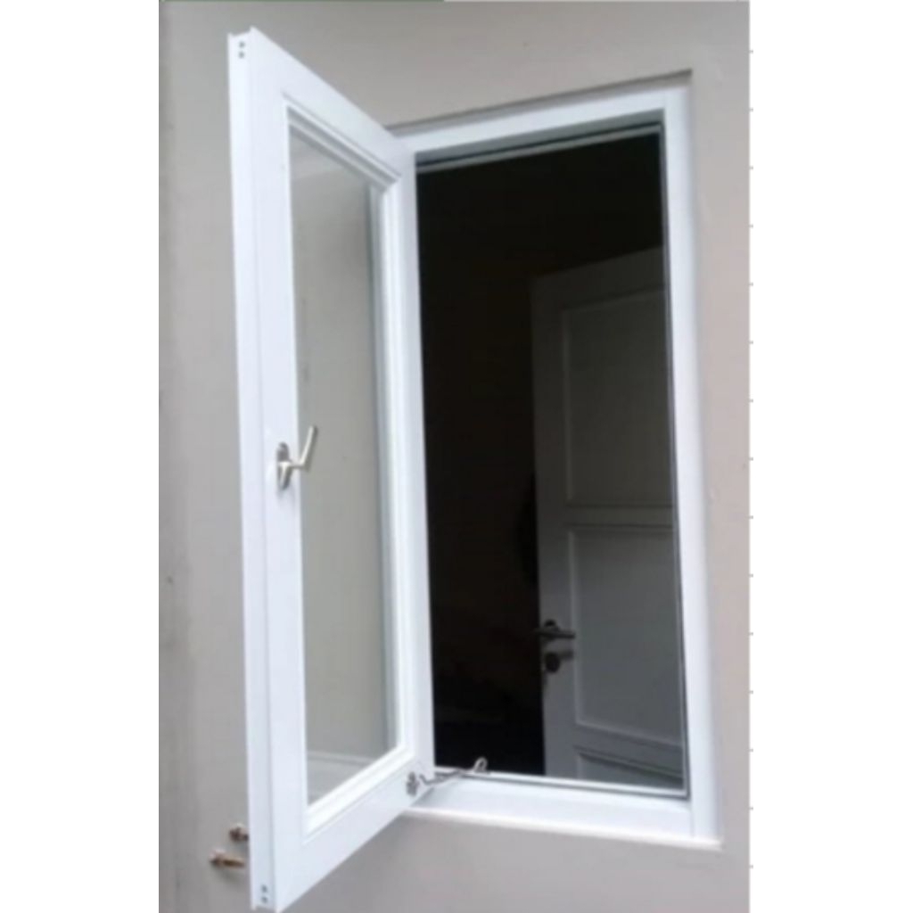 Jendela swing kaca alumunium