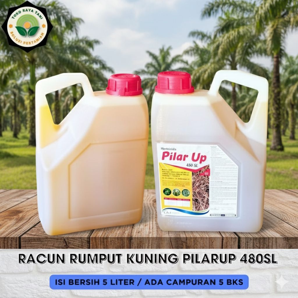 Jual Racun rumput Herbisida Isi 5 liter Pilarup Racun rumput kuning sistemik isi 5 Liter