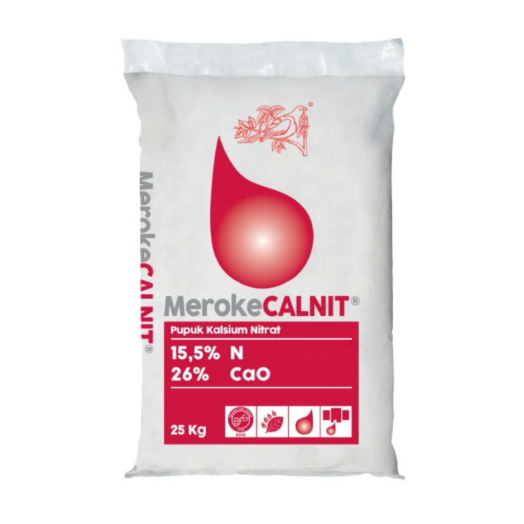 Meroke CALNIT 25 KG Pupuk Kalsium Nitrat Kemasan 25 KG