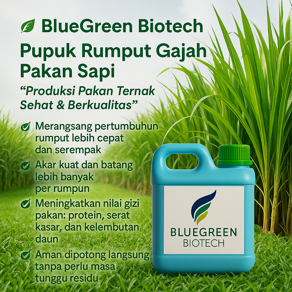 Pupuk Rumput Gajah Pakan Sapi