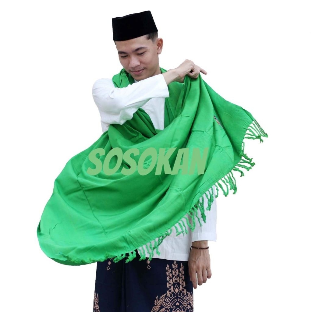 sorban rida hijau polos panjang rida solo rayon sorban habib haji