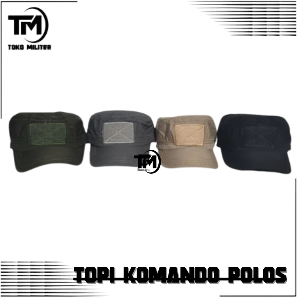 TOPI VELCRO KOMANDO POLOS / TOPI KOMANDO POLOS / TOPI KOMANDO VELCRO / TOPI TACTICAL