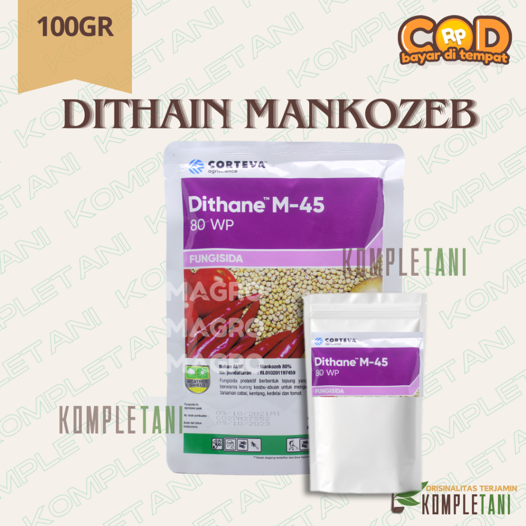 REPACK Fungisida Dithane 50gr-100gram | Dithane M-45 80WP  / Dithane Fungisida Pengendali Jamur