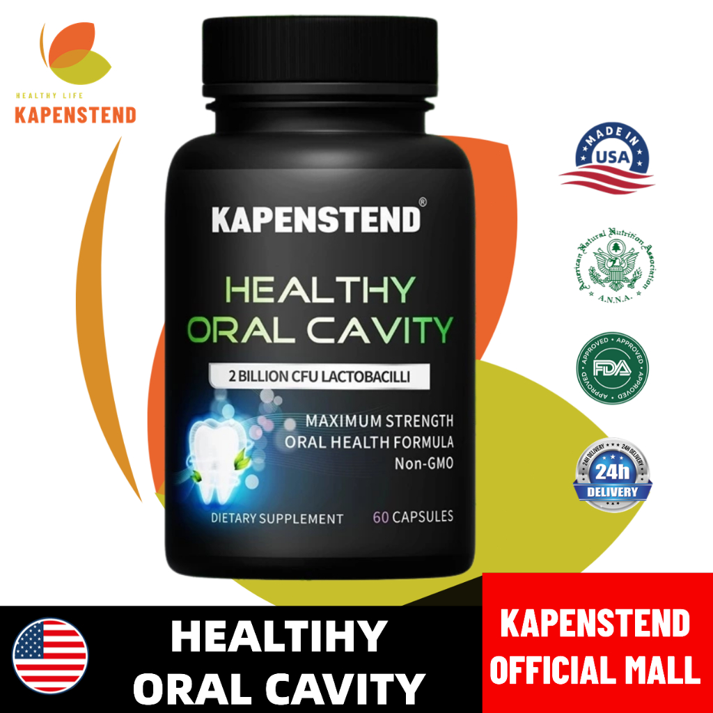 Kapenstend Probiotik Kesehatan Mulut Dewasa 60 Kapsul