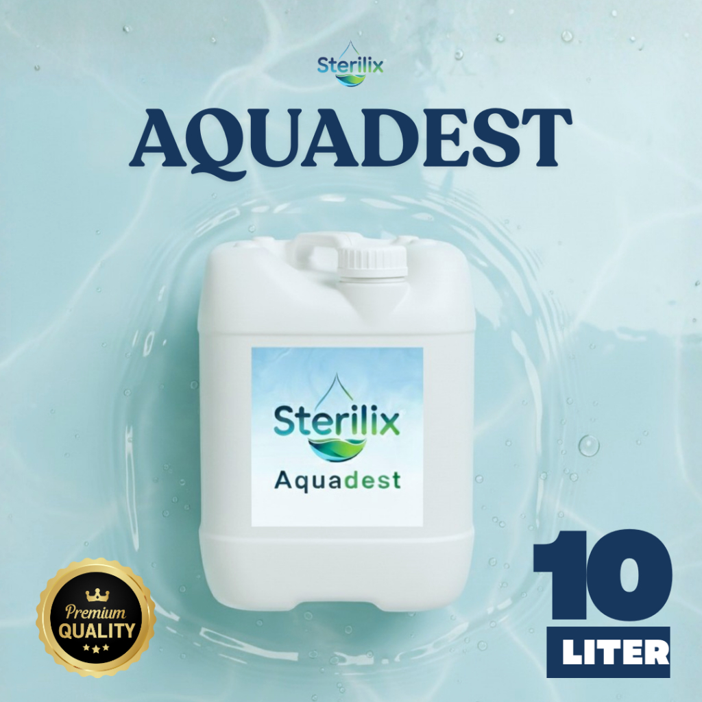 AQUADEST 10 LITER/ AQUADES / AIR DESTILASI / AIR SULING MURNI 10 LITER