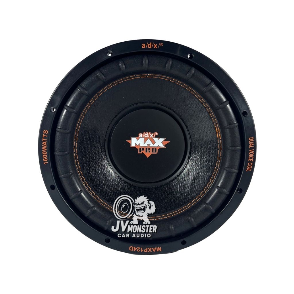 ADX Subwoofer Max Pro 124 D Double Magnet Double Coil 12 Inch 1600Watt Speaker Hitam Rubber Edge Ori