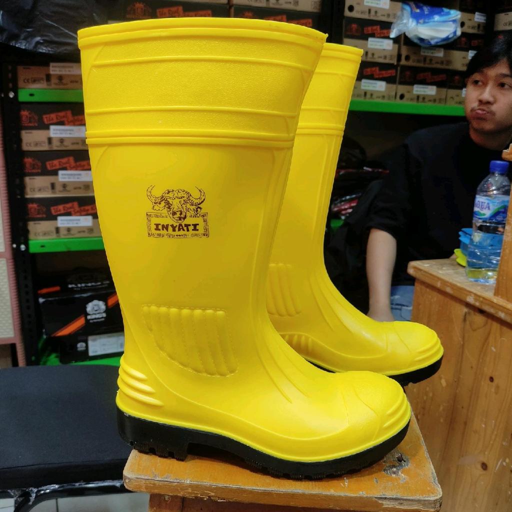 Sepatu Safety Boots Inyati 1378 Original Warna Kuning