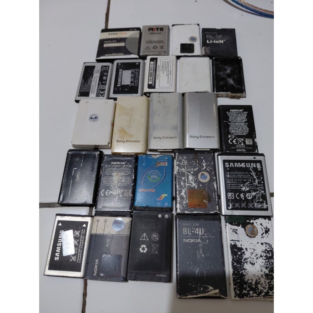 Baterai HP Jadul Nokia Samsung Sony Ericsson Gambling Paketan