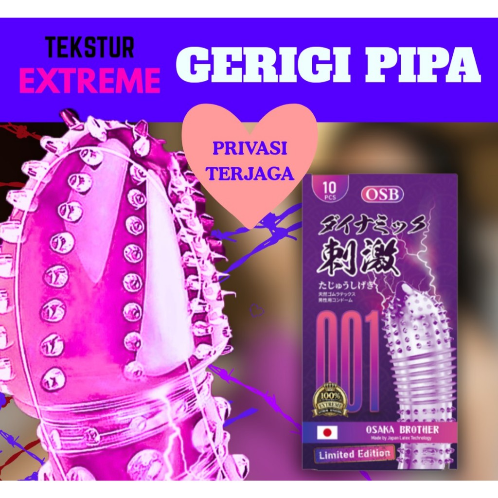 Condom Dotted - Toko Terpercaya - Bergerigi Berduri Pipa Kasar Extreme - 001 Jepang Tipis