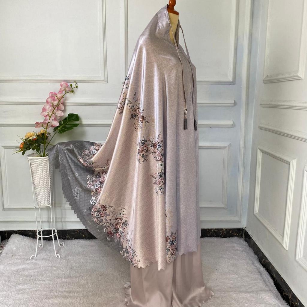 Mukena Dewasa jumbo Armania sil 2in1  Bahan Glowing, Anti Kusut, Adem di Kulit