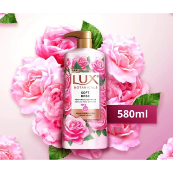 Lux Body Wash Pump Soft Rose 580ml