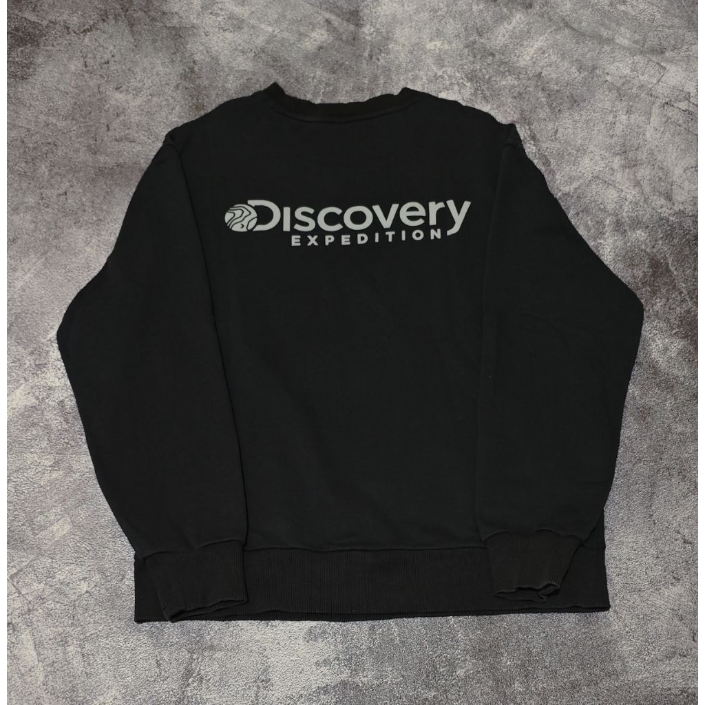 *SWEATER DISCOVERY EXPEDITION WARNA HITAM ORIGINAL BRAND