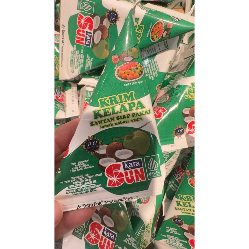 SUN KARA SANTAN KELAPA/SUN KARA/SANTAN KELAPA/SANTAN KEMASAN/ SANTAN KARA UKURAN KECIL/SUN KARA/SUNK