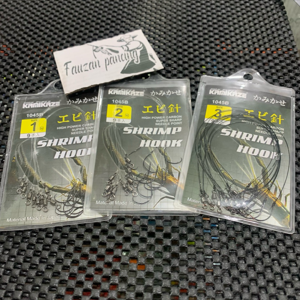 Rangkaian kail udang kamikaze/kail udang sudah Rakit/Kail udang sudah jadi/Kamikaze sudah rakit/kail