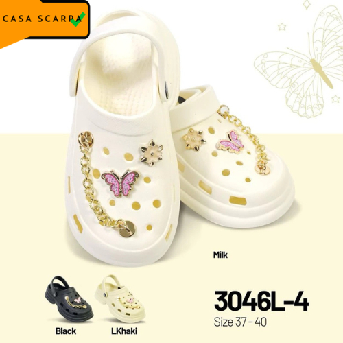 Sandal Wanita Baim Rantai Kupu-Kupu PORTO 3046L