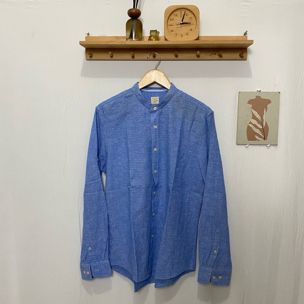 kemeja panjang pria GIORDANO original size M