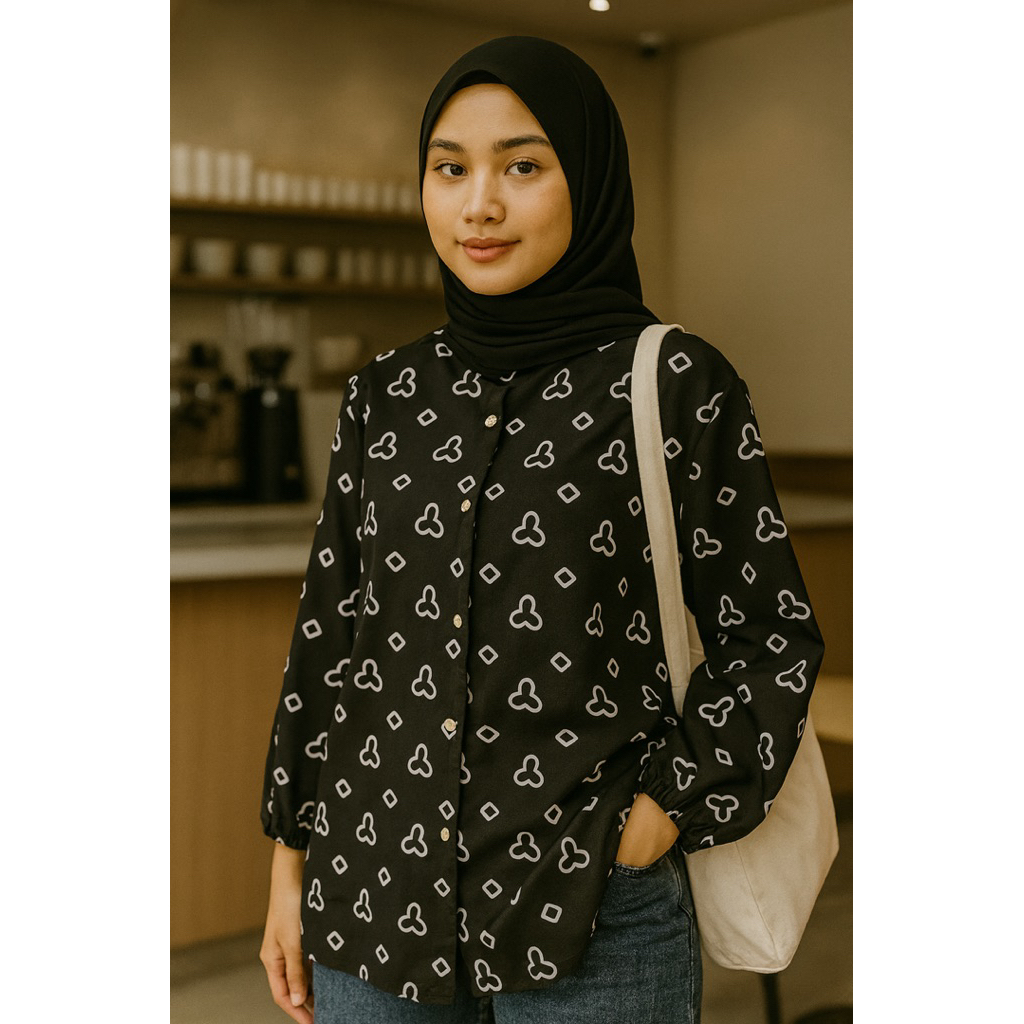 HARGA PRODUK Masayu Batik - Blouse Batik Wanita Atasan Jumputan HARGA PRODUK