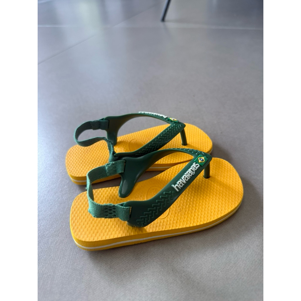 Sandal Havaianas toddler size 23-24/14cm kuning preloved original
