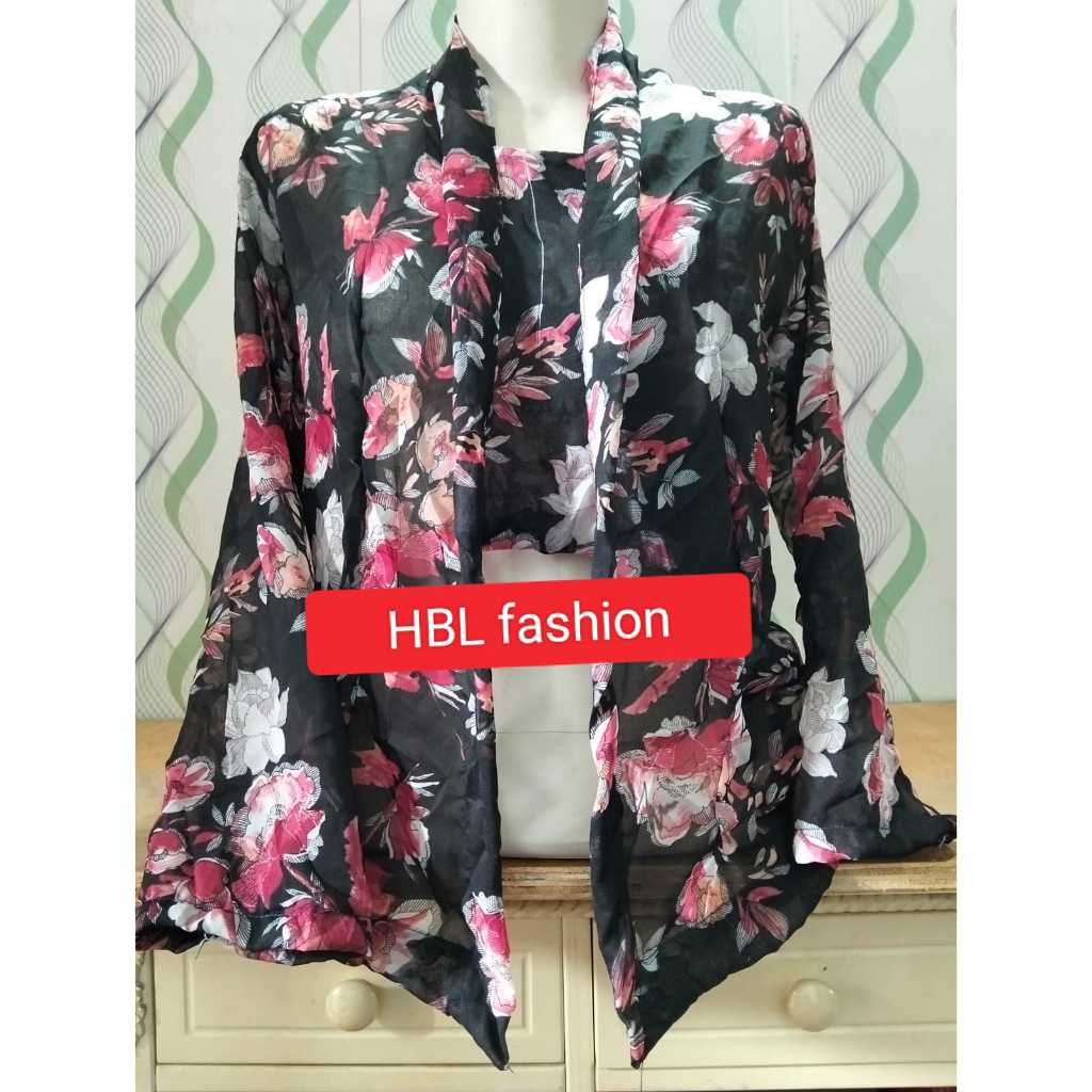 kebaya atasan wanita model kutubaru motf kembang bahan sifon terbaru harga termurah kebaya tradision