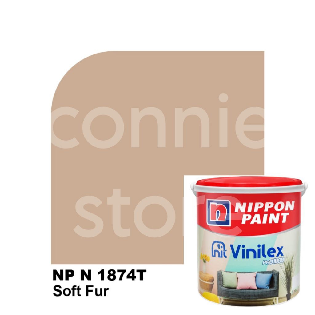 Vinilex pro 1000 4.5kg NP N 1874T Soft Fur cat tembok interior rumah minimalis coklat
