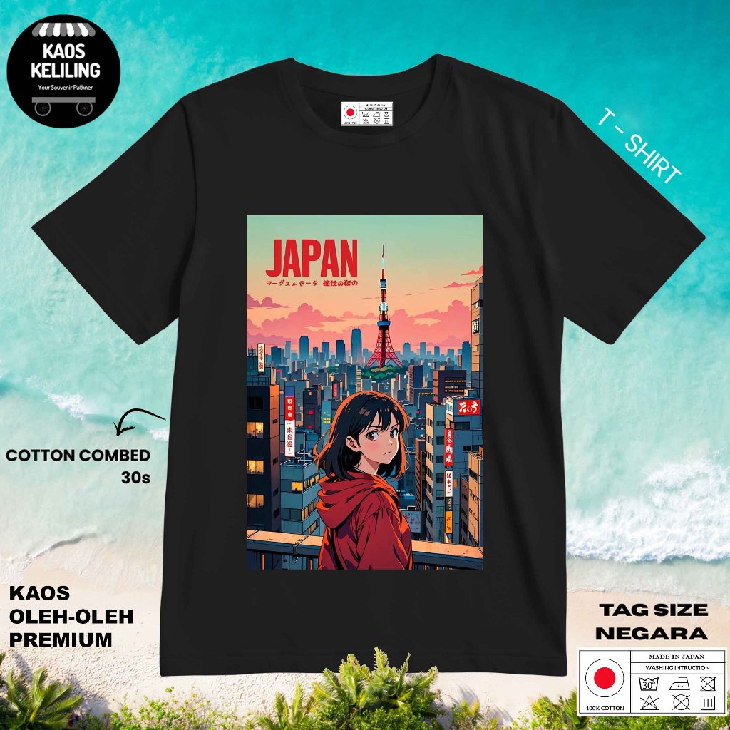 KAOS OLEH OLEH JEPANG JAPAN 32 PAKAI TAG LABEL JEPANG ASLI BAJU SOUVENIR PREMIUM GIFT
