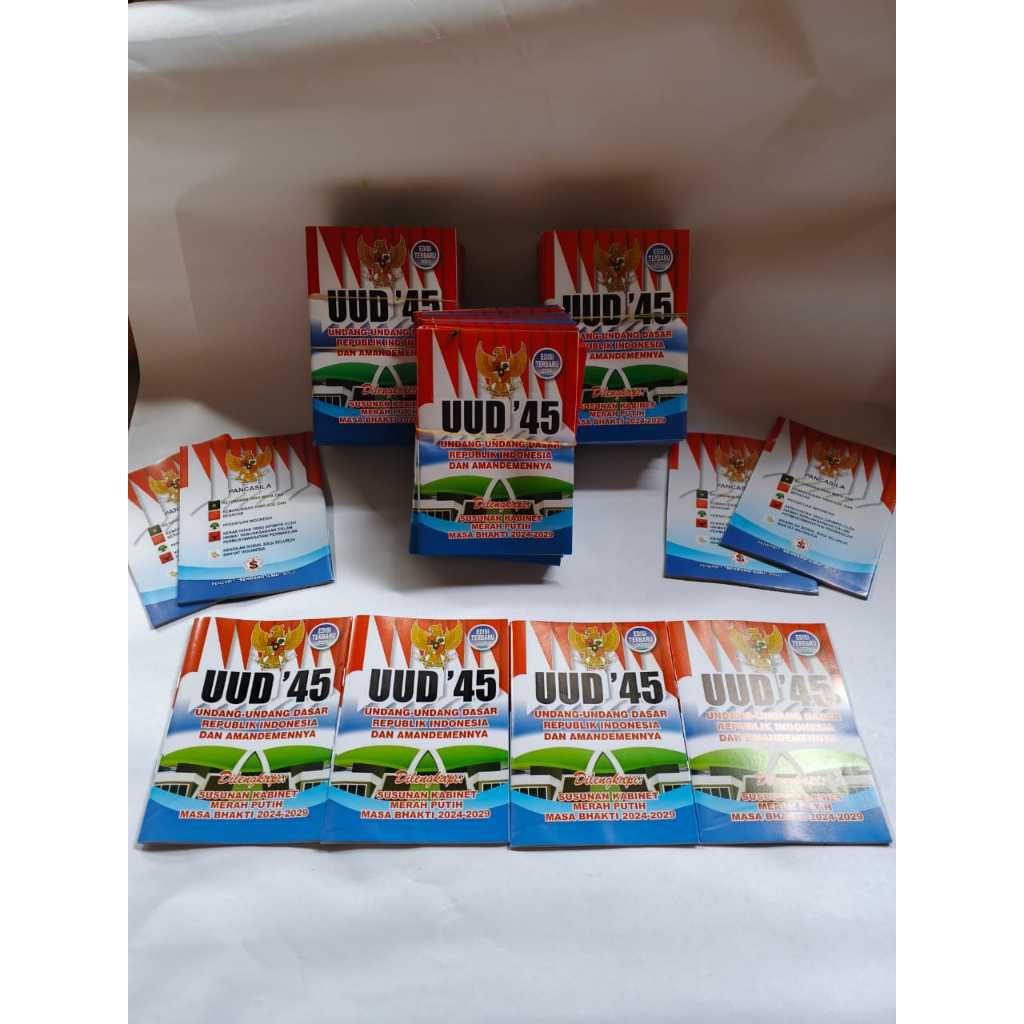 BUKUI UUD TERBARU SAMPUL WARNAKABINET MERAH PUTIH (2024-2029