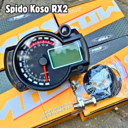Spidometer Koso RX 2N RX02 Speedometer Speedo Koso RX2 Spido Koso Set Pangkon CNC MOS PNP Skok ninja