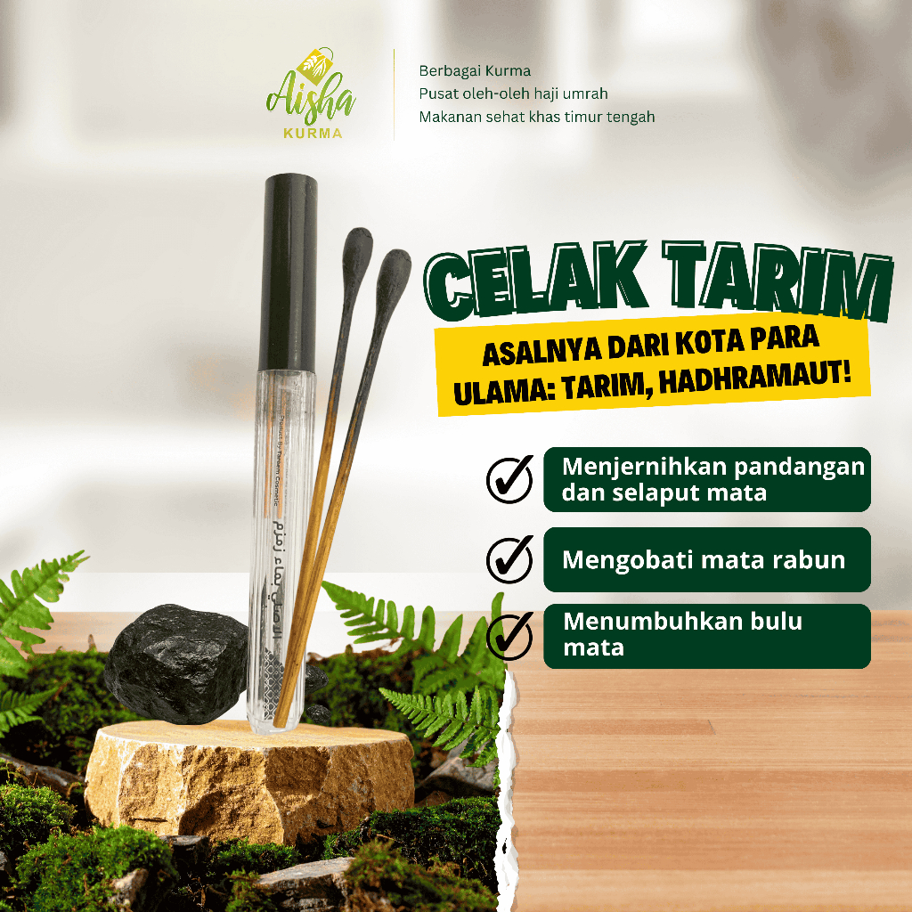 Celak Tarim Ori 100% Yaman Celak Itsmid Celak Tareem Asli Yaman Celak Mata