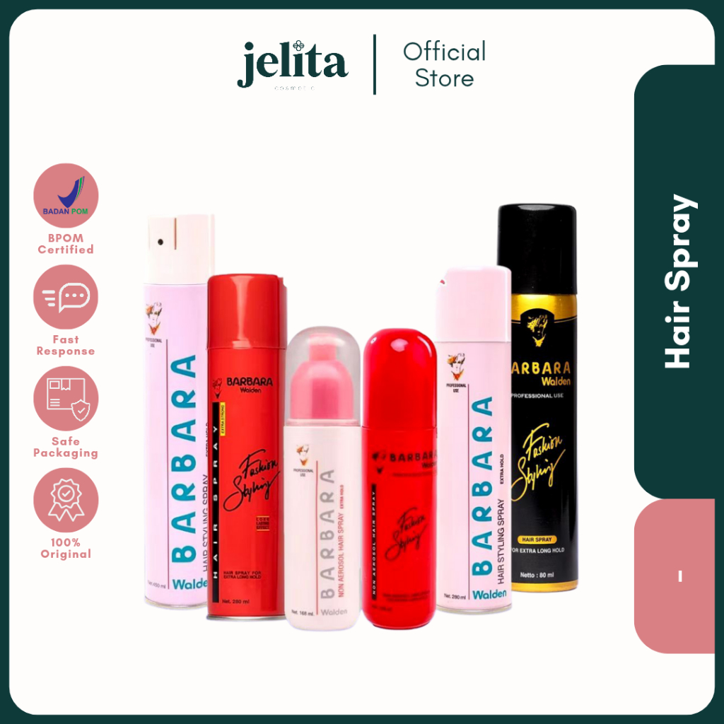 Jelita Cosmetic - Barbara Hair Spray Series