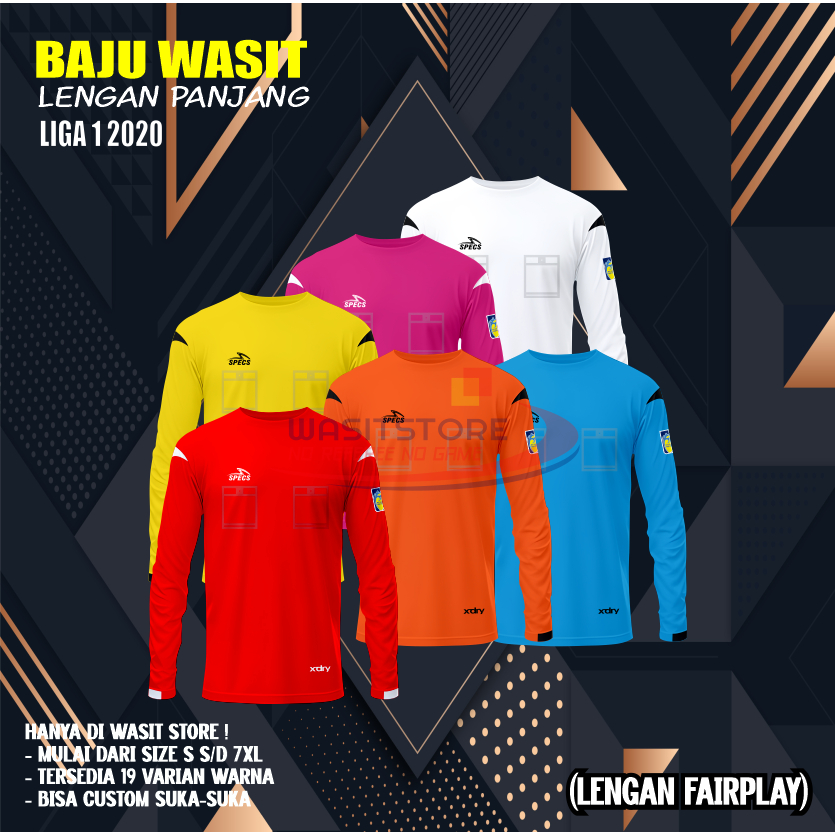 BAJU WASIT LIGA 1 2020/2021 LENGAN PANJANG ( LENGAN FAIRPLAY )