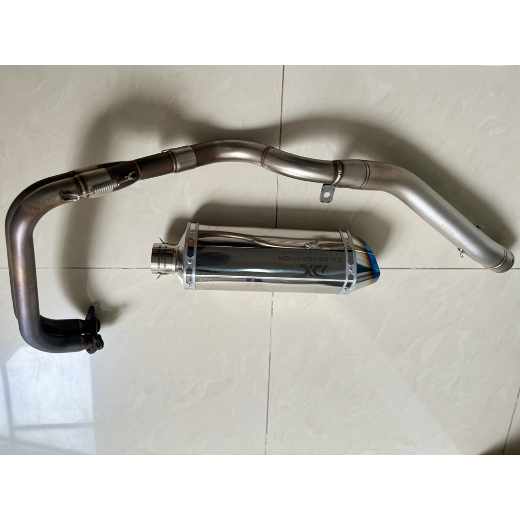 Header knalpot proliner original dan slipon DX generation original untuk kawasaki ninja 250 fi old