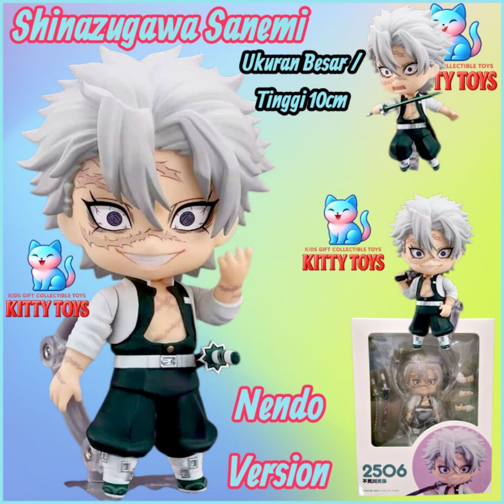 Figur Nendoroid Sanemi Shinazugawa 2506 Demon Slayer Kimetsu no Yaiba Action Figure Anime Chibi