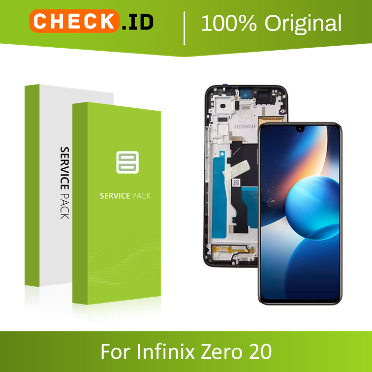 [ CHECK.ID ] AMOLED LCD + FRAME INFINIX ZERO 20 ~ X6821 ORIGINAL