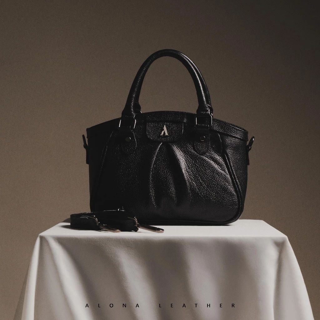 Alona Leather Gretha Bag - Tas Selempang Bahu Wanita Slingbag Cewek Kulit Sapi Asli Free Dompet Stnk