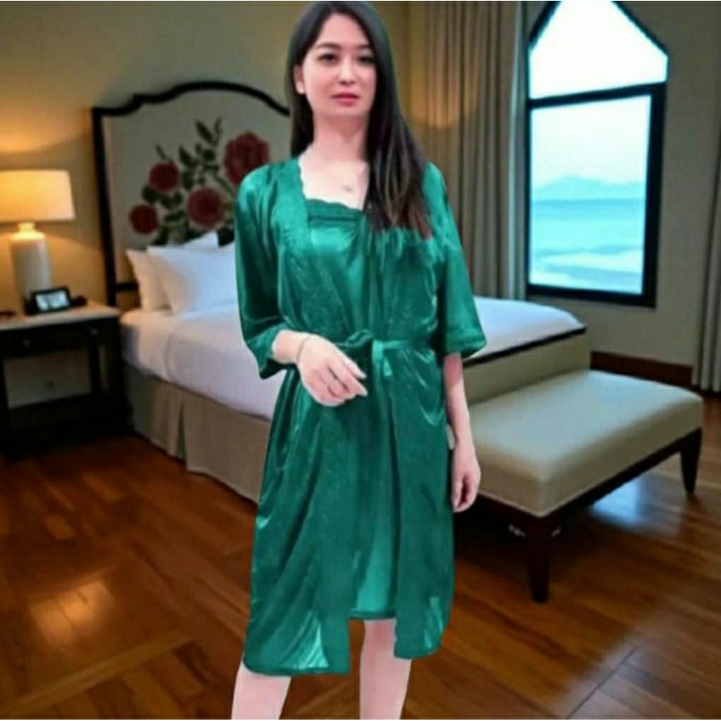 fh88 baju tidur piyama lingerie sexy kimono