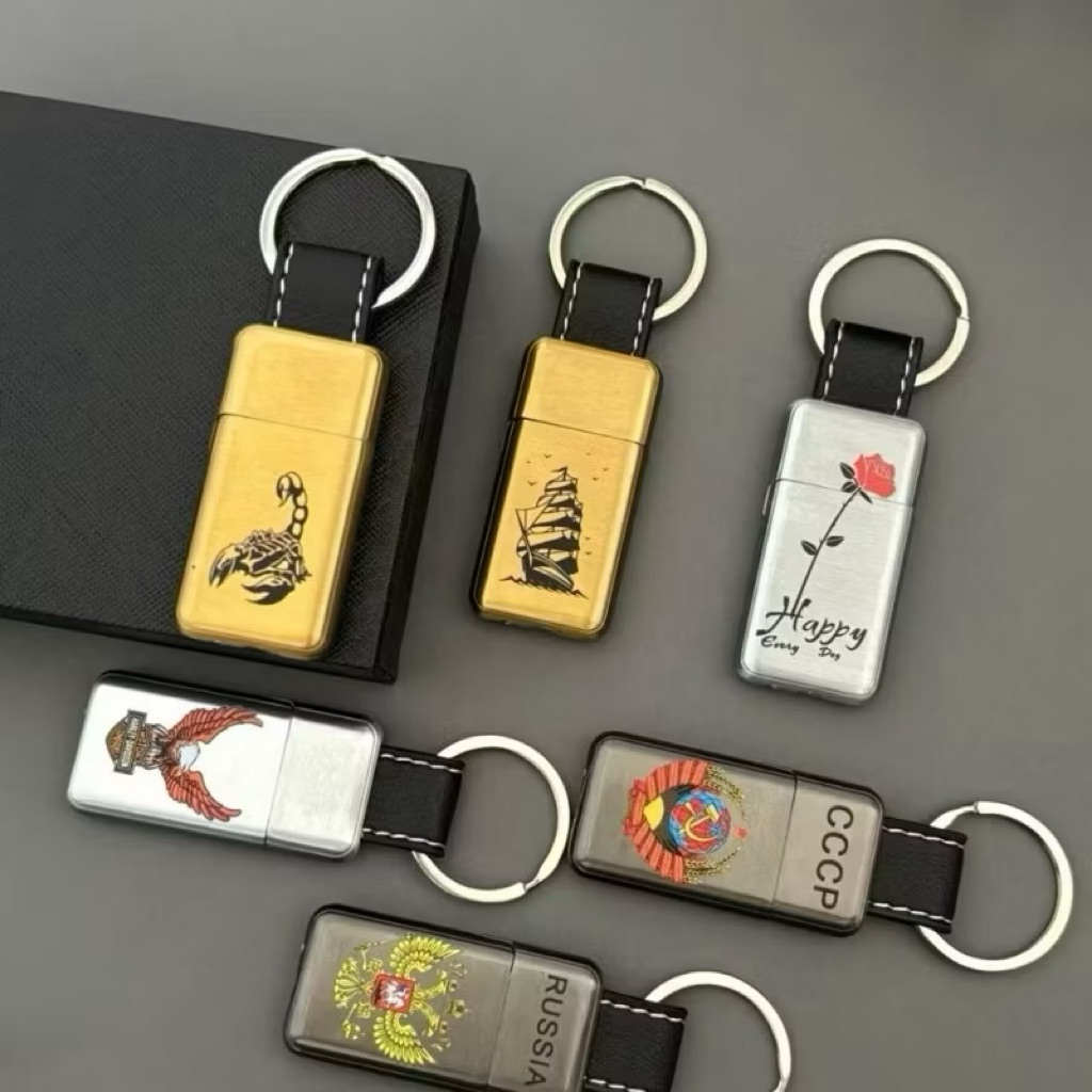 KOREK API GANTUNGAN KUNCI KOREK API LIGHTER UNIK BISA ISI ULANG