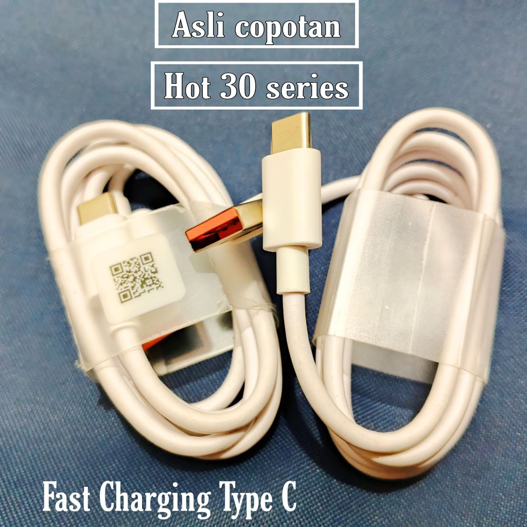 Kabel Data Infinix Hot 30i Type C. Original 100% di jamin Asli bawaan Hp. Fastcharging